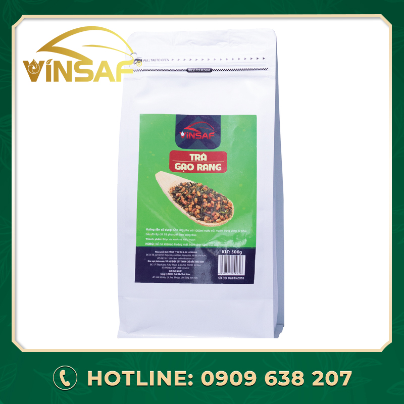 Trà Gạo Rang VINSAF 500gr